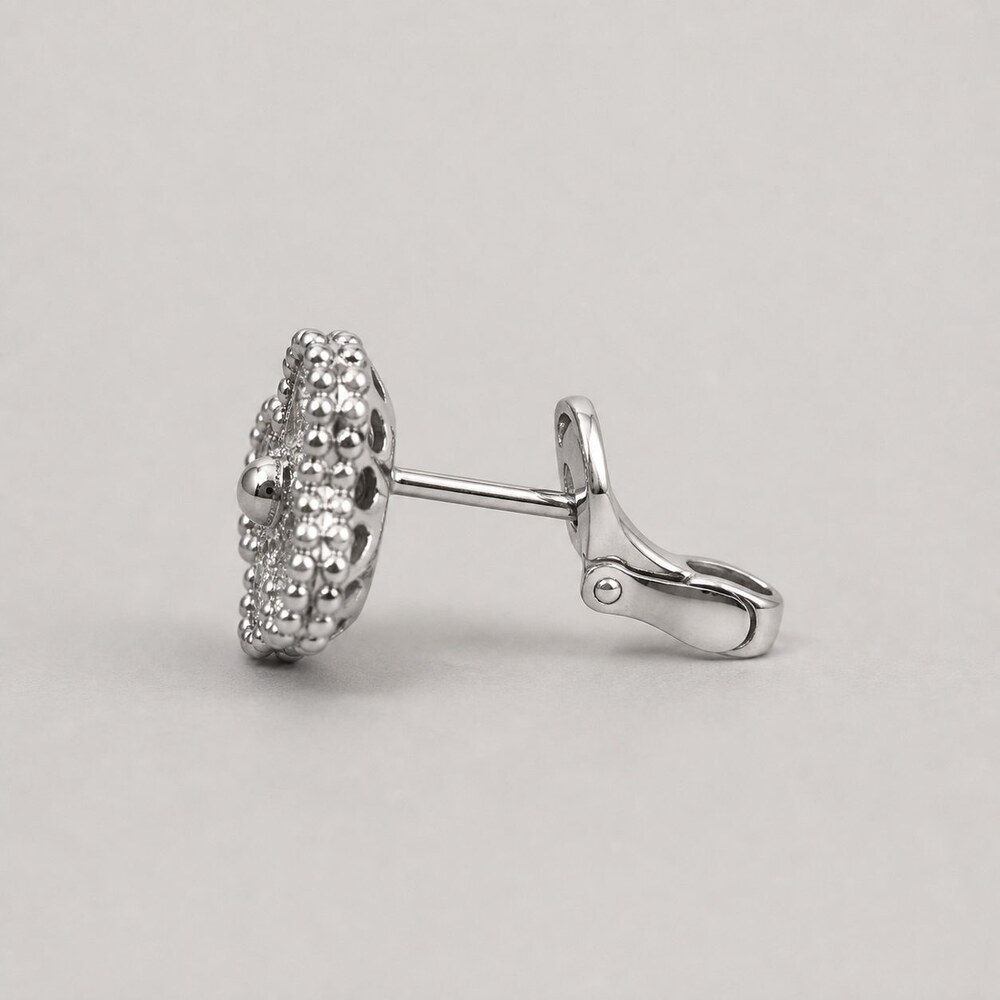 Van Cleef & Arpels Elegant Signature Earrings Style 4 | New with Box - Picture 5 of 9